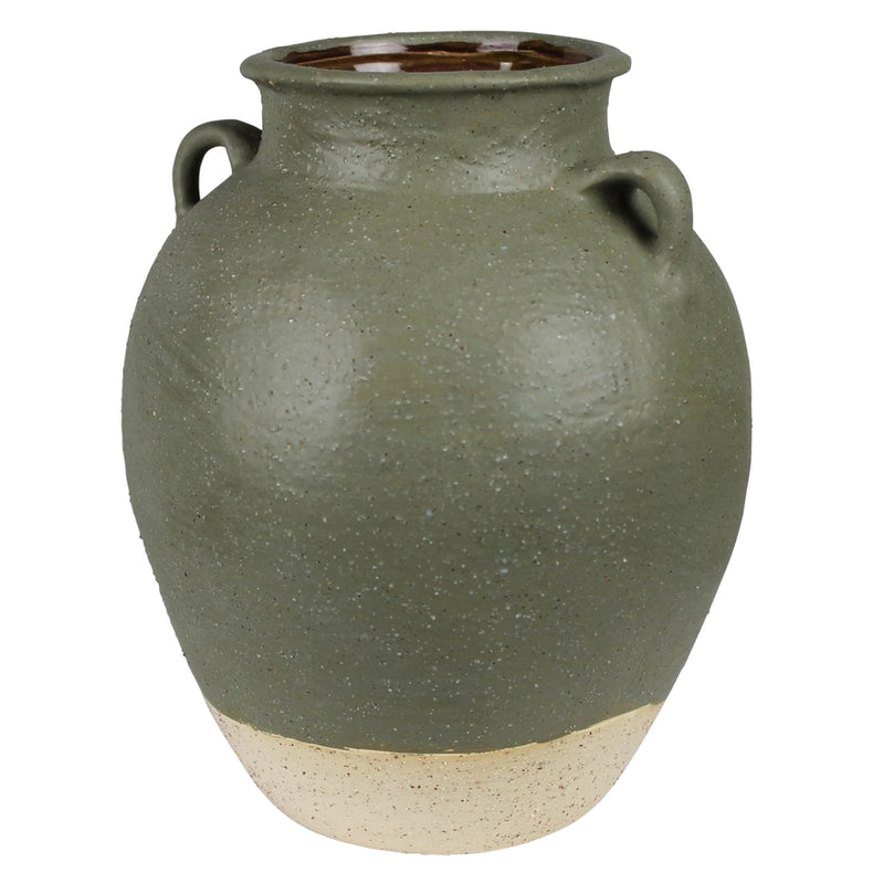 Umbria Pot with Small Handles | Ceramic, Green - Small Home Decor HomArt  Paper Skyscraper Gift Shop Charlotte