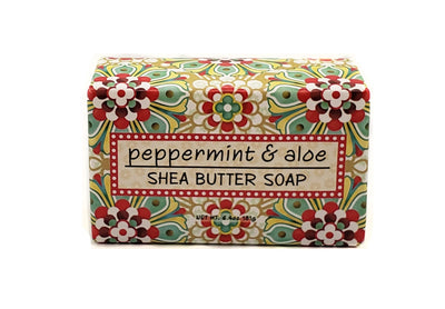 6.4 oz Peppermint and Aloe Soap Bar Beauty Greenwich Bay Trading Co  Paper Skyscraper Gift Shop Charlotte