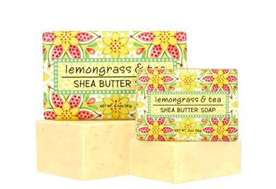 6.4oz Lemongrass & Tea Bar Soap Beauty Greenwich Bay Trading Co  Paper Skyscraper Gift Shop Charlotte