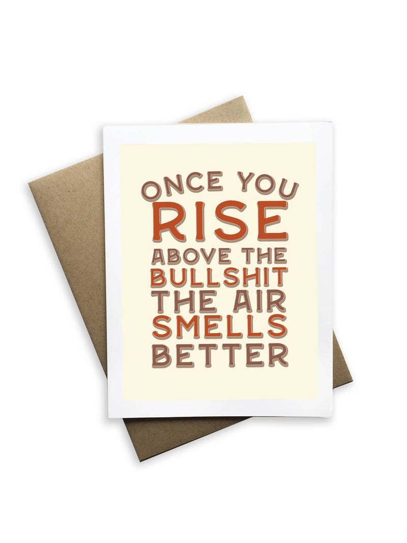 Once You Rise Above The Bull... Greeting Card Cards Tiramisu Paperie  Paper Skyscraper Gift Shop Charlotte