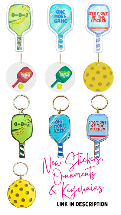 Pickleball Keychain Pickleball Gifts Pickleball Accessories Cards R is for Robo  Paper Skyscraper Gift Shop Charlotte