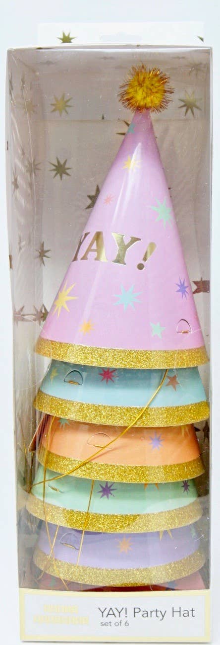 YAY! Pastel Party Hats Party - Supplies Party Partners Paper Skyscraper Gift Shop Charlotte