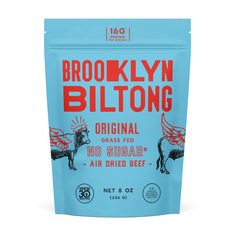 8oz Original Grass-Fed Zero Sugar Biltong  Brooklyn Biltong  Paper Skyscraper Gift Shop Charlotte