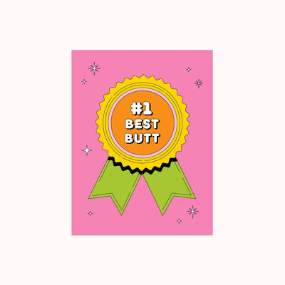 #1 Best Butt | Love Card Cards Party Mountain Paper co.  Paper Skyscraper Gift Shop Charlotte