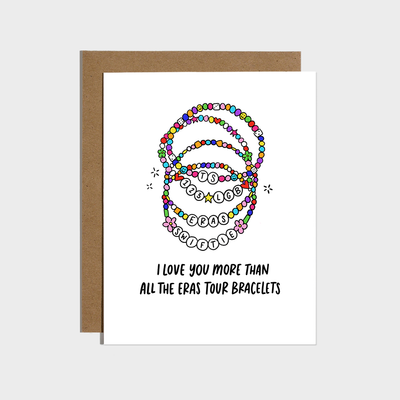 Eras Friendship Bracelets Card Cards Brittany Paige Paper Skyscraper Gift Shop Charlotte