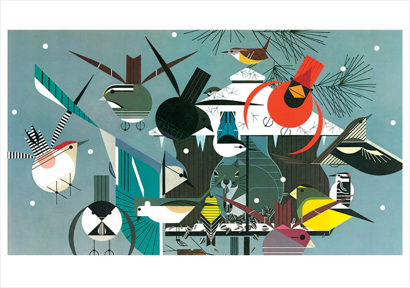 Charley Harper: Winter Boxed Cards Christmas Pomegranate  Paper Skyscraper Gift Shop Charlotte