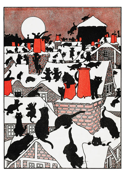 Charles Robinson: A Black Cat Holiday Holiday Cards Cards Pomegranate  Paper Skyscraper Gift Shop Charlotte