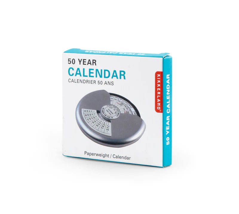 50-Year Calendar Paperweight Home Office Kikkerland  Paper Skyscraper Gift Shop Charlotte