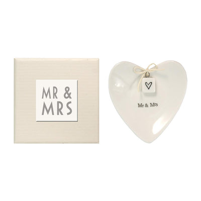 Mr & Mrs Ring Dish in Gift Box  Two's Company  Paper Skyscraper Gift Shop Charlotte