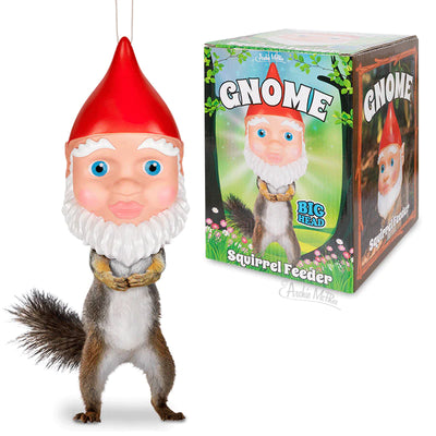 Gnome Squirrel Feeder Jokes & Novelty Accoutrements  Paper Skyscraper Gift Shop Charlotte