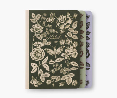 Set of 3 English Rose Notebooks | Assorted Notebook Rifle Paper Co  Paper Skyscraper Gift Shop Charlotte