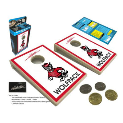 NC State Wolf White Wolfpack Coinhole Game Set  Coinhole  Paper Skyscraper Gift Shop Charlotte