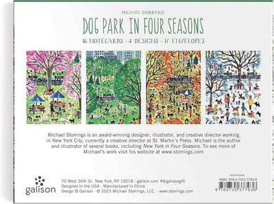 Notecard Greeting Assort Storrings Dog Park 4 Seas BOOK Chronicle  Paper Skyscraper Gift Shop Charlotte