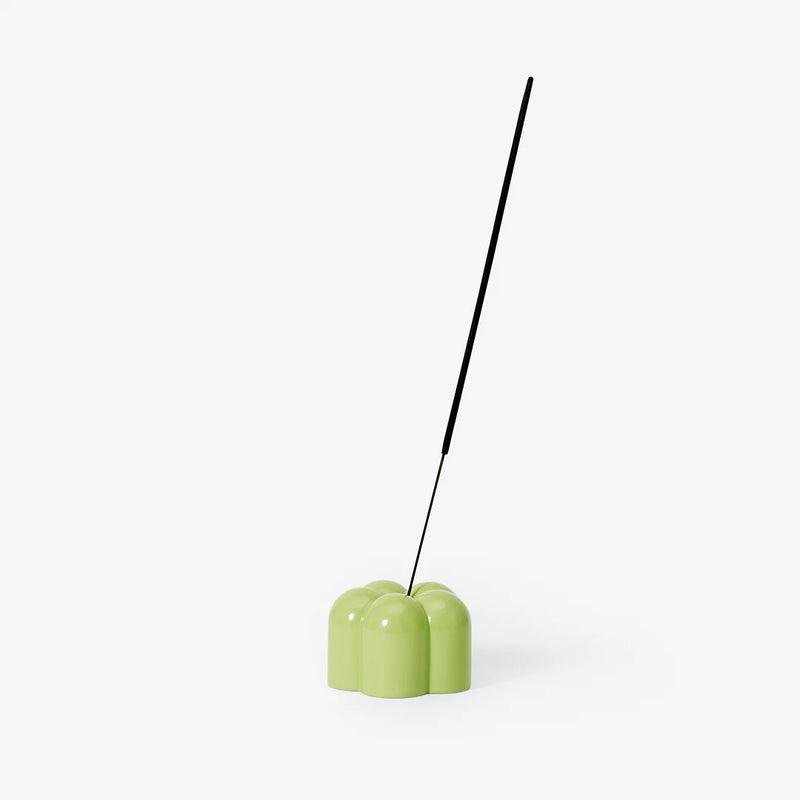 Poppy Candle + Incense Holder | Green Candles Areaware  Paper Skyscraper Gift Shop Charlotte