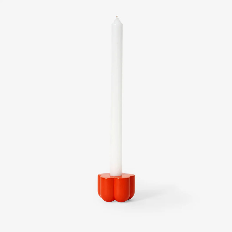 Poppy Candle + Incense Holder | Red Candles Areaware  Paper Skyscraper Gift Shop Charlotte