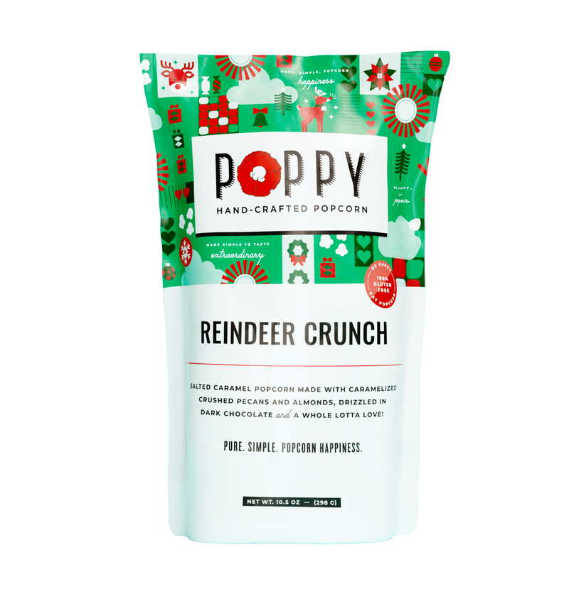 Reindeer Crunch Popcorn food Poppy Handcrafted Popcorn  Paper Skyscraper Gift Shop Charlotte