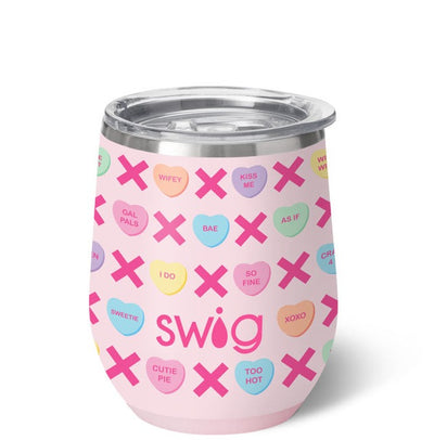 12 Oz | Be Mine Stemless Wine Cup Drinkware Swig  Paper Skyscraper Gift Shop Charlotte