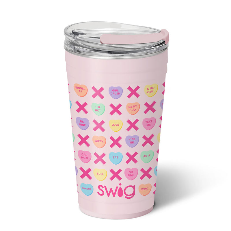 24 Oz | Be Mine Party Cup Drinkware Swig  Paper Skyscraper Gift Shop Charlotte