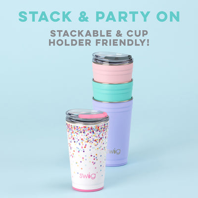 24 Oz | Red Hots Party Cup Drinkware Swig  Paper Skyscraper Gift Shop Charlotte