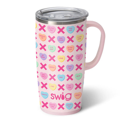 22 Oz | Be Mine Travel Mug Drinkware Swig  Paper Skyscraper Gift Shop Charlotte