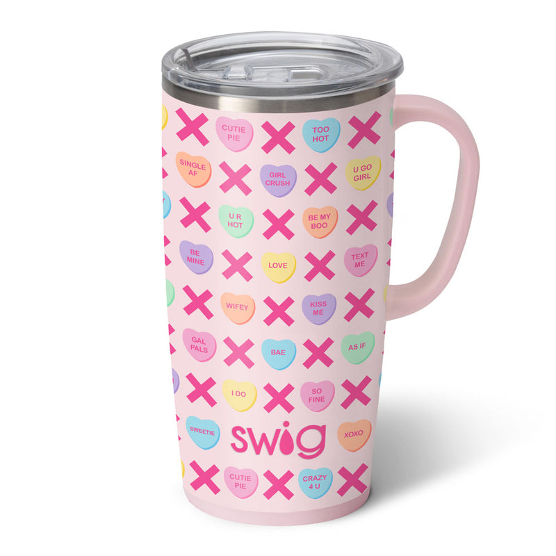 22 Oz | Be Mine Travel Mug Drinkware Swig  Paper Skyscraper Gift Shop Charlotte