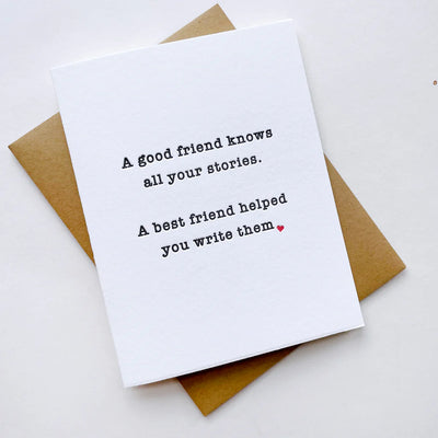 Friend Stories Card Cards Steel Petal Press  Paper Skyscraper Gift Shop Charlotte