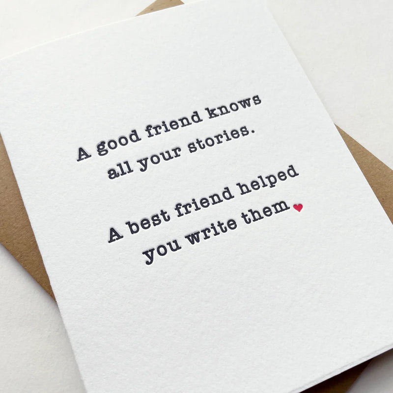 Friend Stories Card Cards Steel Petal Press  Paper Skyscraper Gift Shop Charlotte