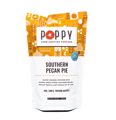 Southern Pecan Pie Popcorn Fall Poppy Handcrafted Popcorn  Paper Skyscraper Gift Shop Charlotte