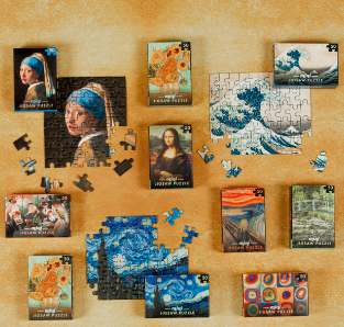 Mini Masterpieces Jigsaw Puzzle | 50 Piece Puzzles Professor Puzzle Ltd  Paper Skyscraper Gift Shop Charlotte