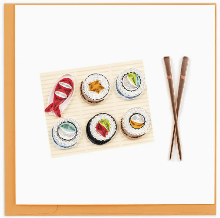 Sushi Card Cards Quilling Card Paper Skyscraper Gift Shop Charlotte