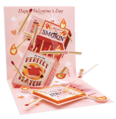 Perfect Match Pop-Up Card | Valentine's Day Cards UWP Luxe Paper Skyscraper Gift Shop Charlotte