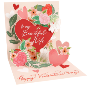 To My Wife Pop-Up Card | Valentine's Day Cards UWP Luxe Paper Skyscraper Gift Shop Charlotte