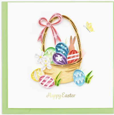 Quilled Easter Basket Greeting Card Cards Quilling Card Paper Skyscraper Gift Shop Charlotte