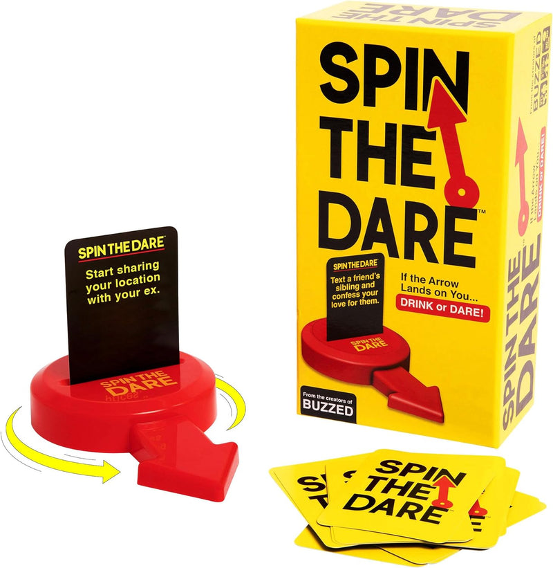 Spin the Dare - Dare or Drink Drinking Game Adult Games Relatable Games  Paper Skyscraper Gift Shop Charlotte