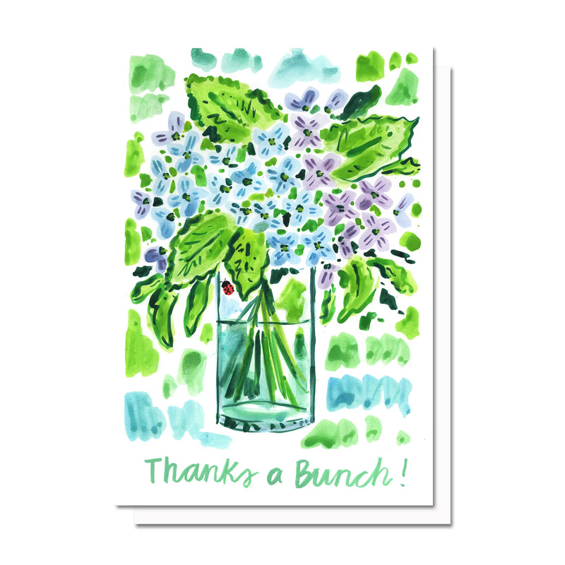 Thanks A Bunch (Hydrangeas) Card Cards Evelyn Henson  Paper Skyscraper Gift Shop Charlotte