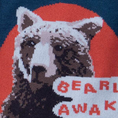 Women's Crew: Bearly Awake Socks Sock It to Me  Paper Skyscraper Gift Shop Charlotte