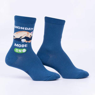 Women's Crew: Monday Mode, On Socks Sock It to Me  Paper Skyscraper Gift Shop Charlotte