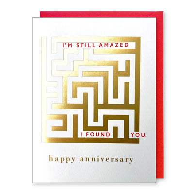 A-Mazed Anniversary Card Cards J.Falkner Cards  Paper Skyscraper Gift Shop Charlotte