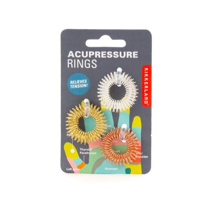 Acupressure Rings S/3 Personal Kikkerland  Paper Skyscraper Gift Shop Charlotte