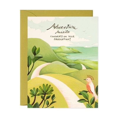 Adventure Awaits Graduation Greeting Card Cards JooJoo Paper  Paper Skyscraper Gift Shop Charlotte