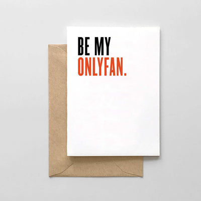 Be My OnlyFan. Cards Spaghetti & Meatballs Paper Skyscraper Gift Shop Charlotte