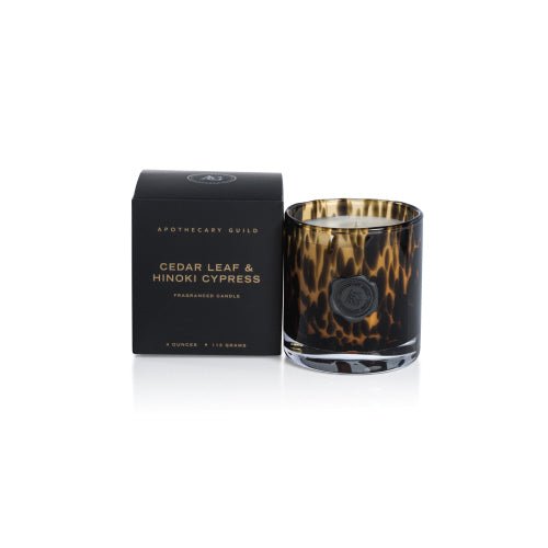 AG Opal Glass Mini Candle Jar in Gift Box-Cedar Leaf & Hinoki Cypress Holiday Zodax  Paper Skyscraper Gift Shop Charlotte