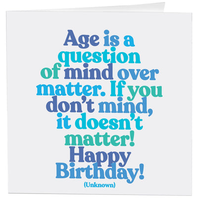 age is a question card Cards quotable cards  Paper Skyscraper Gift Shop Charlotte