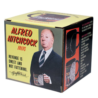 Alfred Hitchcock Mug Mugs Unemployed Philosophers Guild  Paper Skyscraper Gift Shop Charlotte