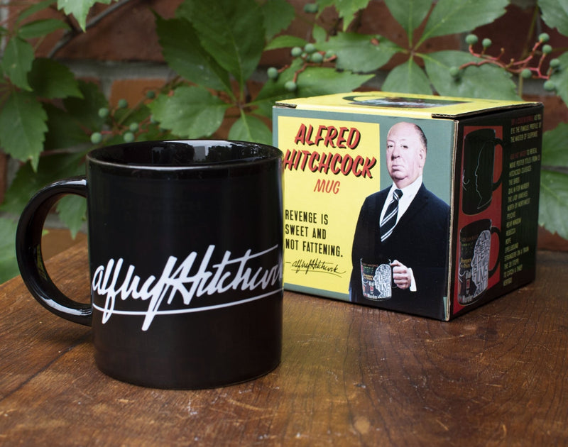 Alfred Hitchcock Mug Mugs Unemployed Philosophers Guild  Paper Skyscraper Gift Shop Charlotte