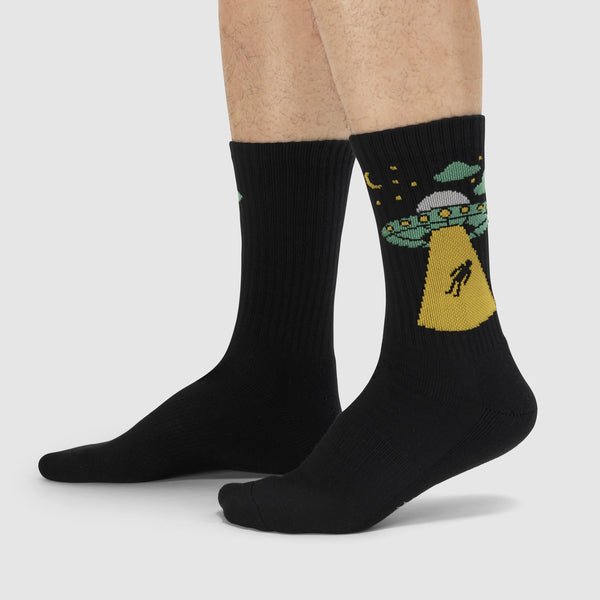 Alien Athletic Ribbed Crew Socks Socks Sock It to Me  Paper Skyscraper Gift Shop Charlotte