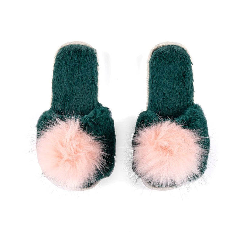 Amor Slippers | GREEN L/XL Beauty + Wellness Shiraleah  Paper Skyscraper Gift Shop Charlotte