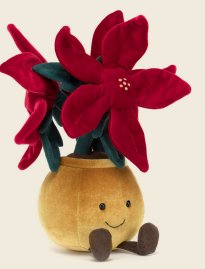 Amuseable Poinsettia Stuffed Animals Jellycat  Paper Skyscraper Gift Shop Charlotte