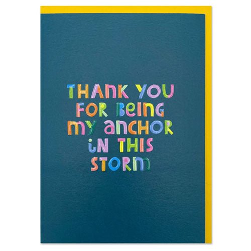 Anchor and Storm Thank You Card Cards Notes & Queries  Paper Skyscraper Gift Shop Charlotte