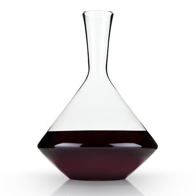 Angled Crystal Wine Decanter by Viski Drinksware True Fabrications  Paper Skyscraper Gift Shop Charlotte